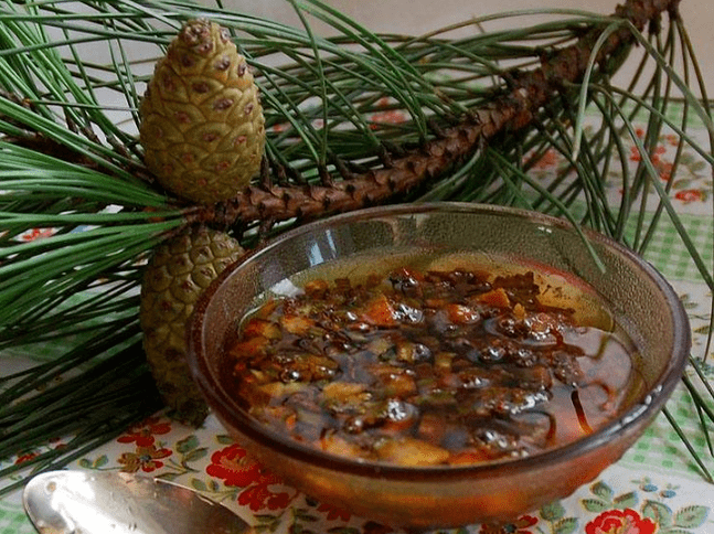 Pine setting